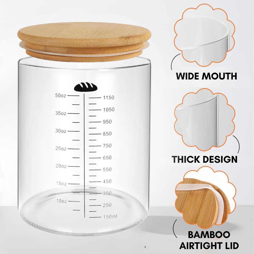 Yayacol zakwas rozrusznik słoik na zakwasie chleb na zakwasie artykuły do pieczenia chleba