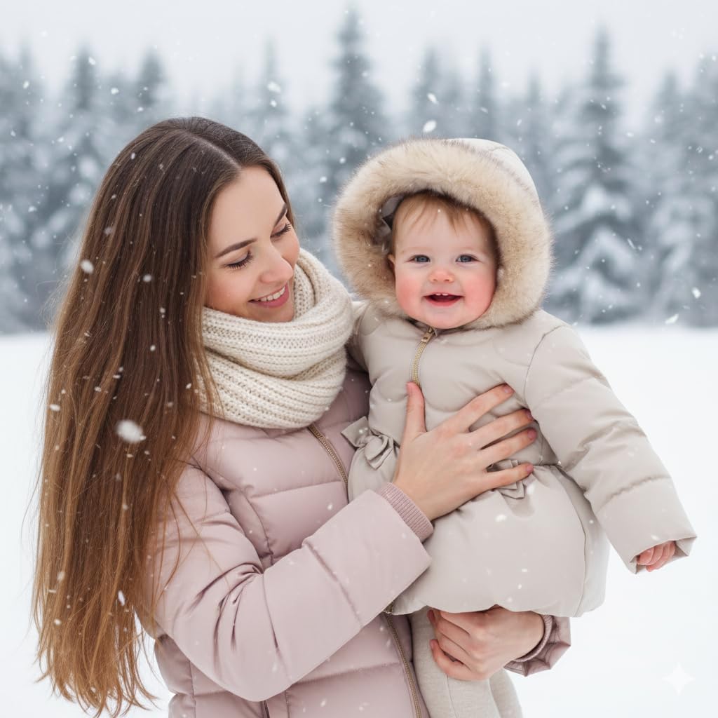 Rokka&Rolla Toddler Girls’ Fleece-Lined Luxe Bow Puffer Winter Coat - Image 2