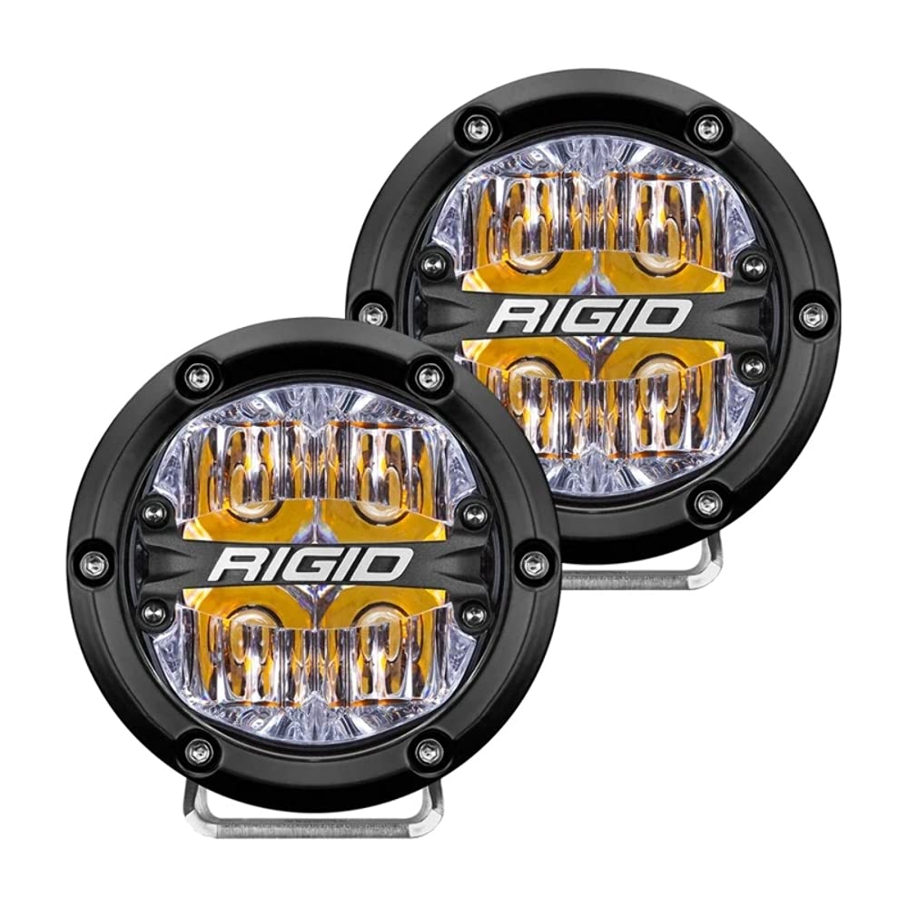 Sponsored Ad – Rigid Industries 36118 360-Series LED Off-Road Light 4 in Drive Beam For Moderate Speed 20-50 MPH Plus Amber Backlight Pair