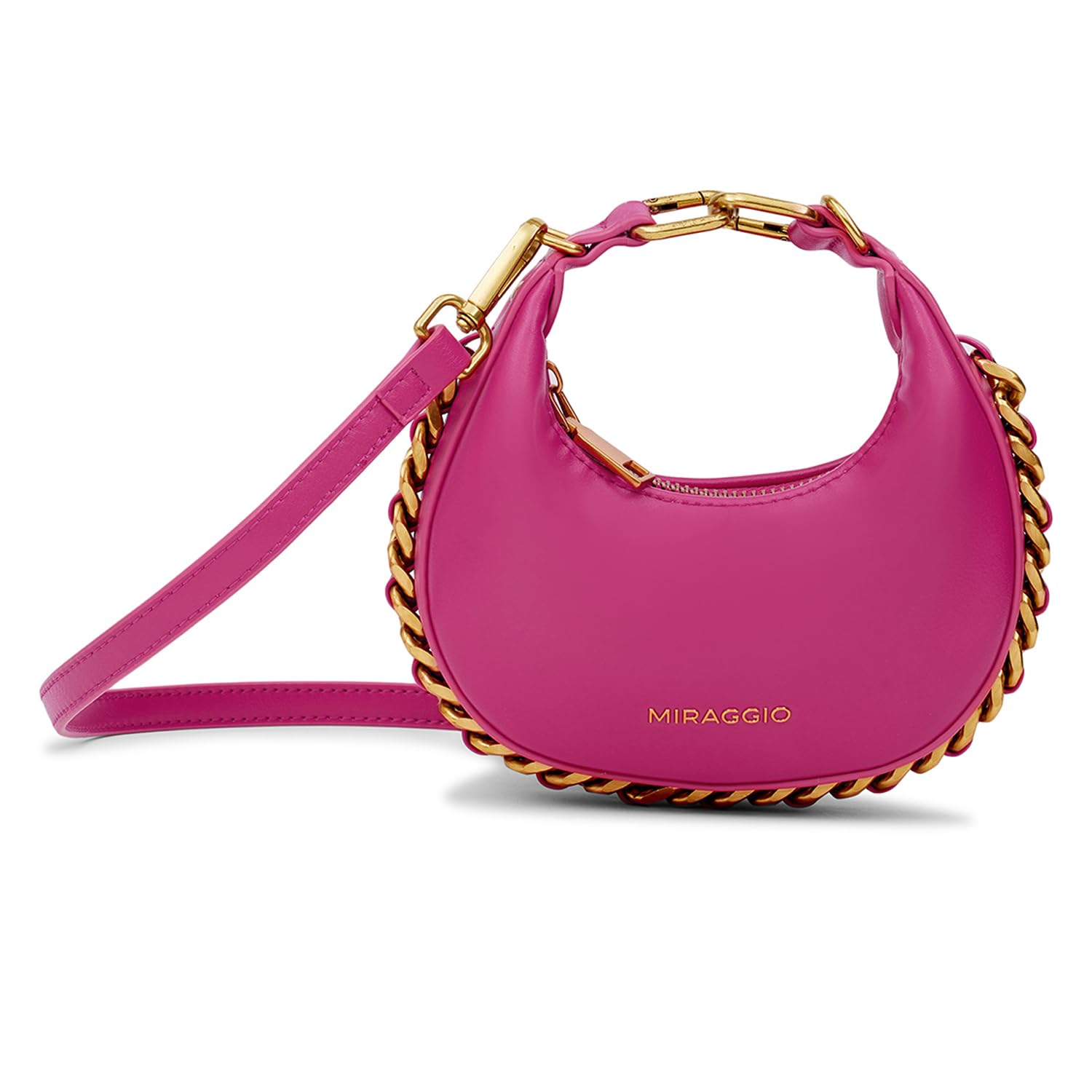 Eve Mini Bag With Adjustable & Detachable Crossbody Sling Strap | Top Handle Half Moon Bag | Gift For Women