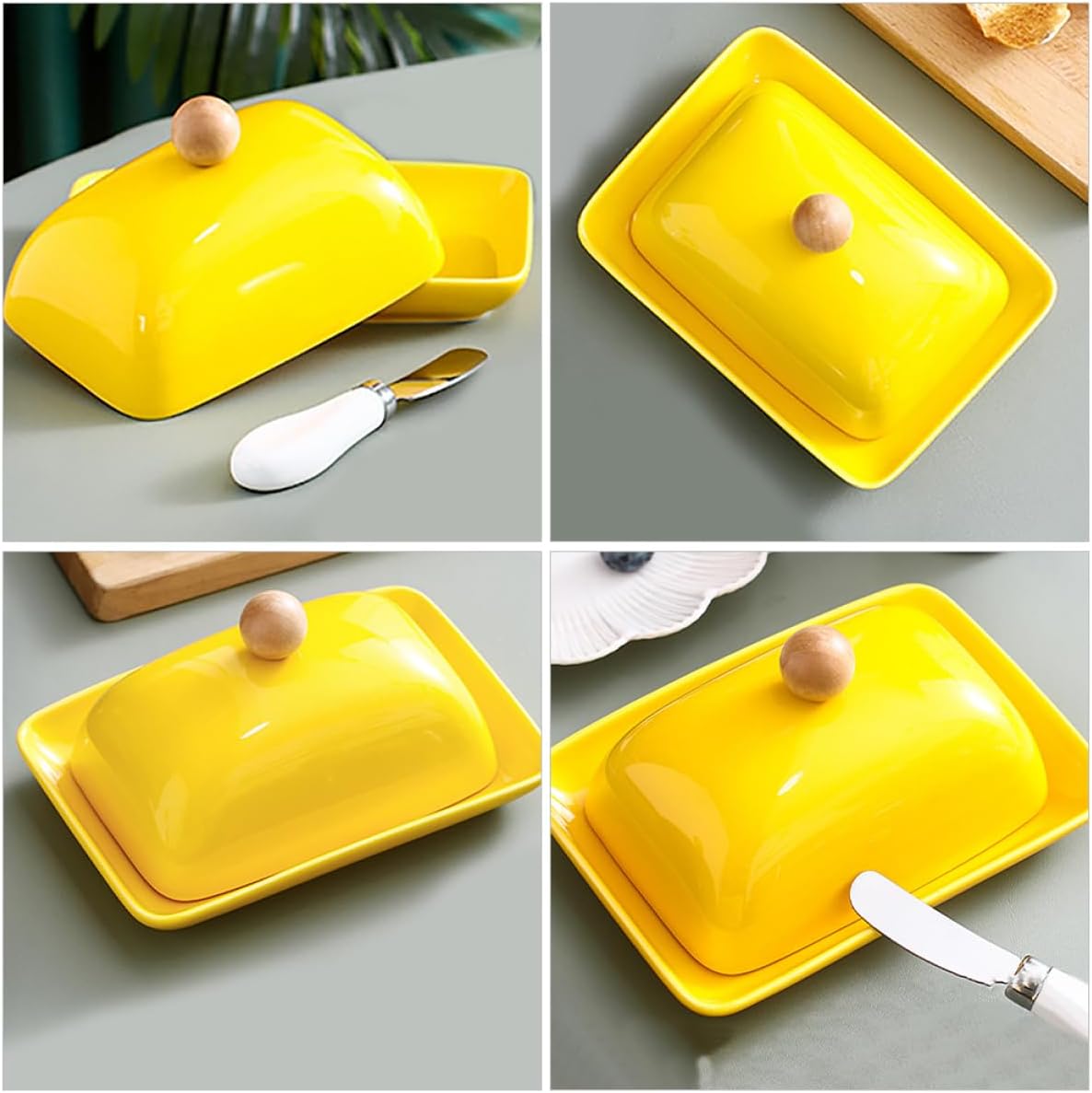 1set Butter Dish Lid Reusable Butter Keeper for Spreading Modern Kitchen Storage Convenient and Stylish Cutter