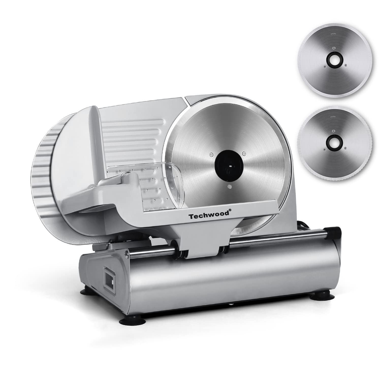 Techwood electric meat slicer with 9 inch stainless steel blade