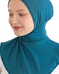 Prien Sport Hijab pour les femmes, écharpe de tête musulmane, filles turban flexibles, l'usure islamique Chic pour gymnastique, collier Bonnet Viscose