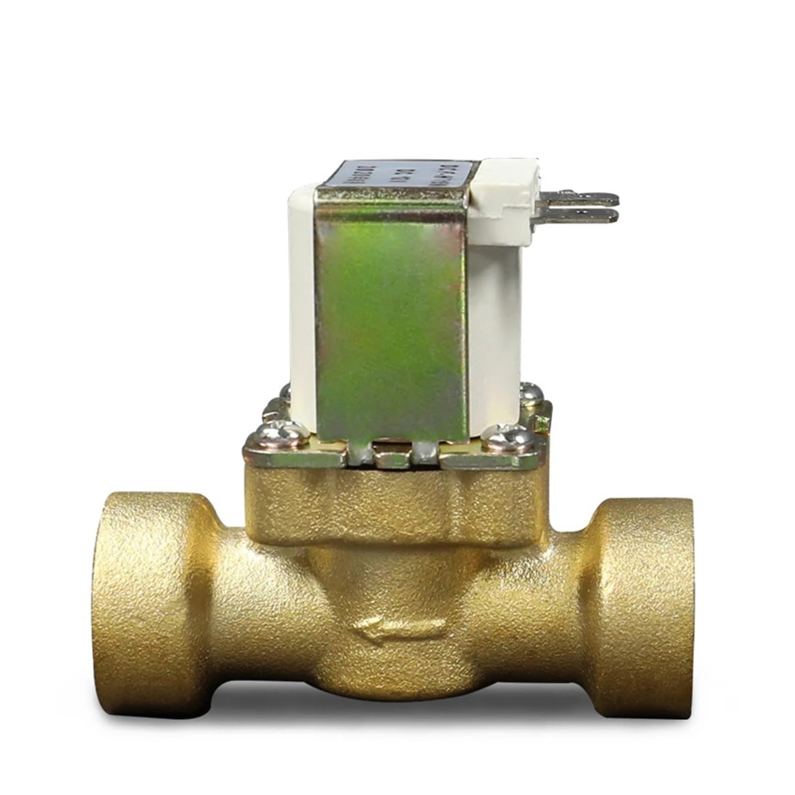 PAKMEZ 1/2" Zmotoryzowany zawór elektromagnetyczny mosiężny 2-drożny DN15 Odporność na wysoką temperaturę 100 ℃ do słonecznego zaworu podgrzewacza wody 12 V 24 V 220 V (DC24V_normalnie otwarty)