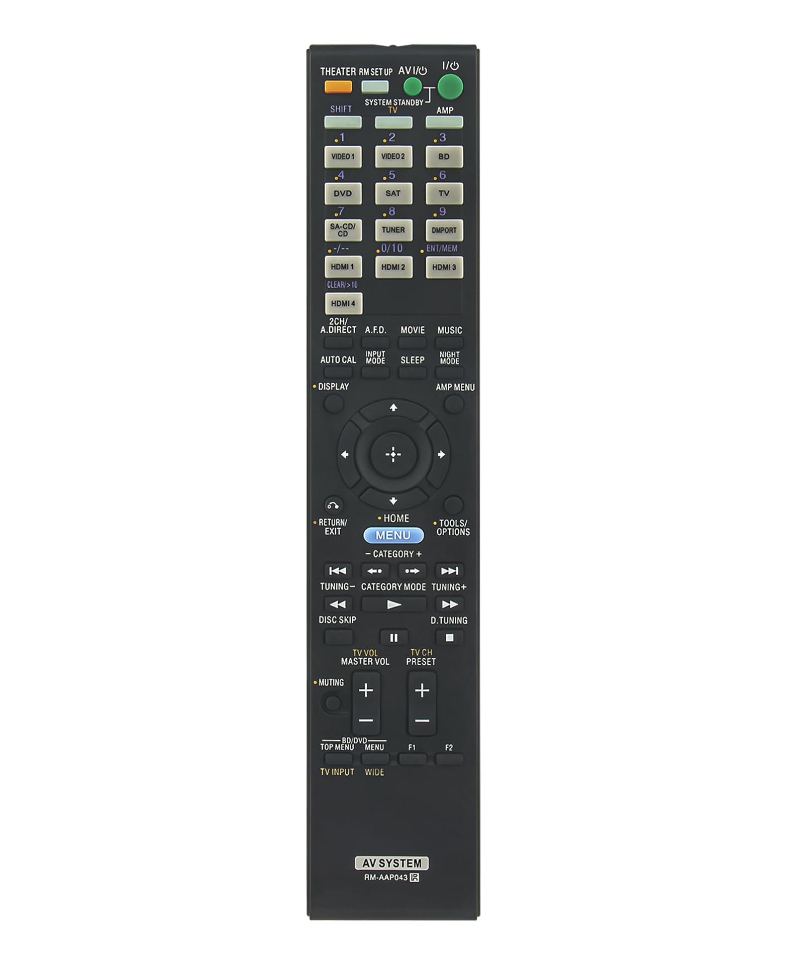 RM-AAP043 Replace Remote Control fit for Sony Home Theater AV Receiver STR-DH800 STRDH800 Audio Video Receiver