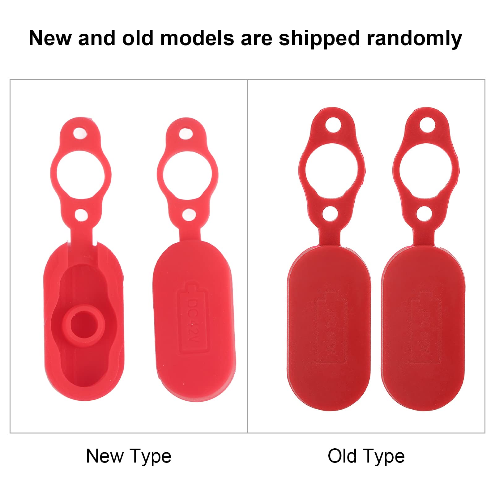 Keenso 2PCS Electric Scooter Charging Port Cover, Scooter Charging Port Cover Accessory Fit for PRO Electric Scooter (Red) Electric Scooter