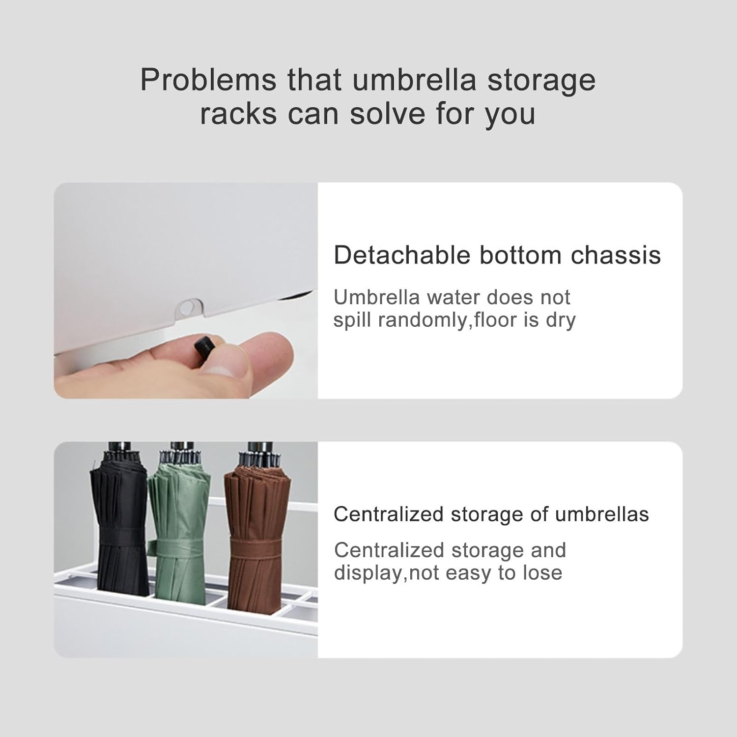 Commercial Umbrella Stand for Hotels Large Capacity Metal Umbrella with Stable Base and Stylish Design for Indoor & Outdoor Use