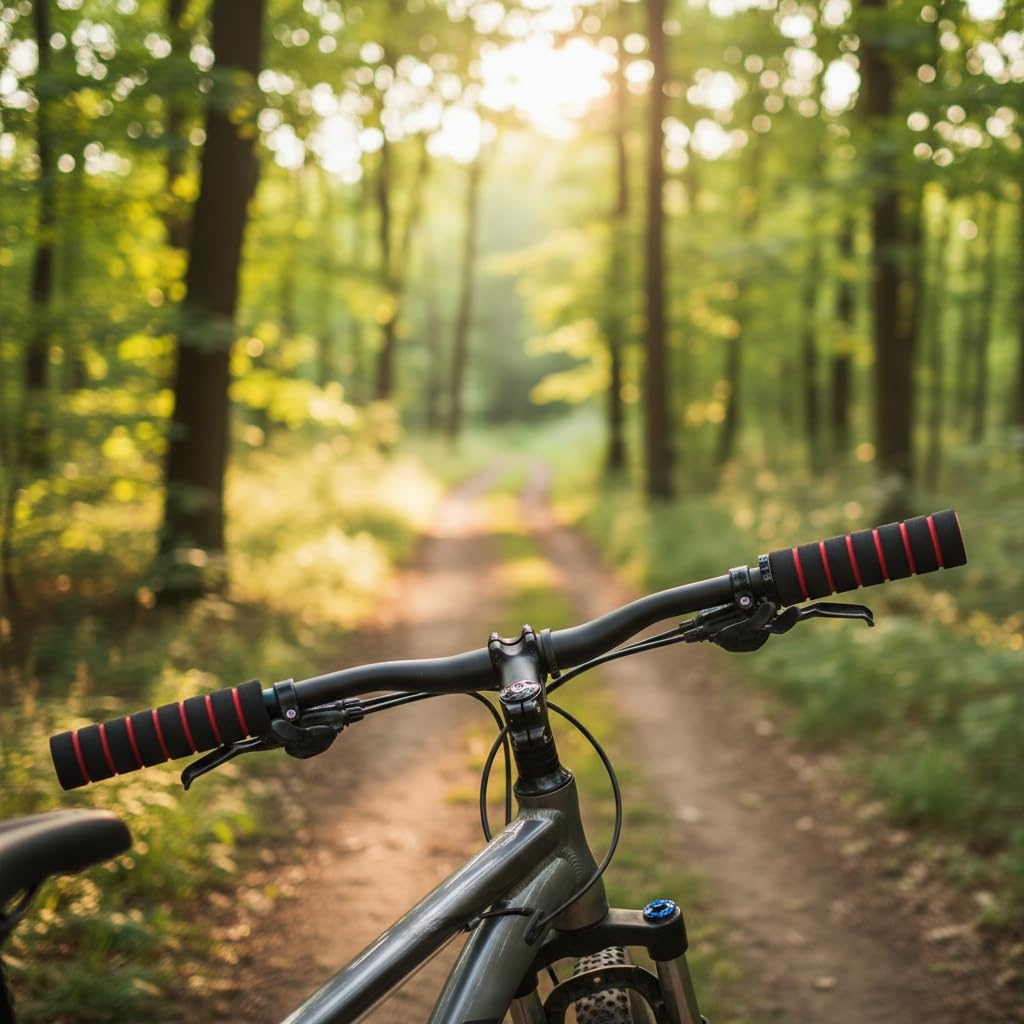 1 par de empuñaduras de espuma antideslizante para manillar de bicicleta y motocicleta, fundas de agarre de esponja suaves y duraderas para ciclismo, carreras de carretera, protección de palanca de