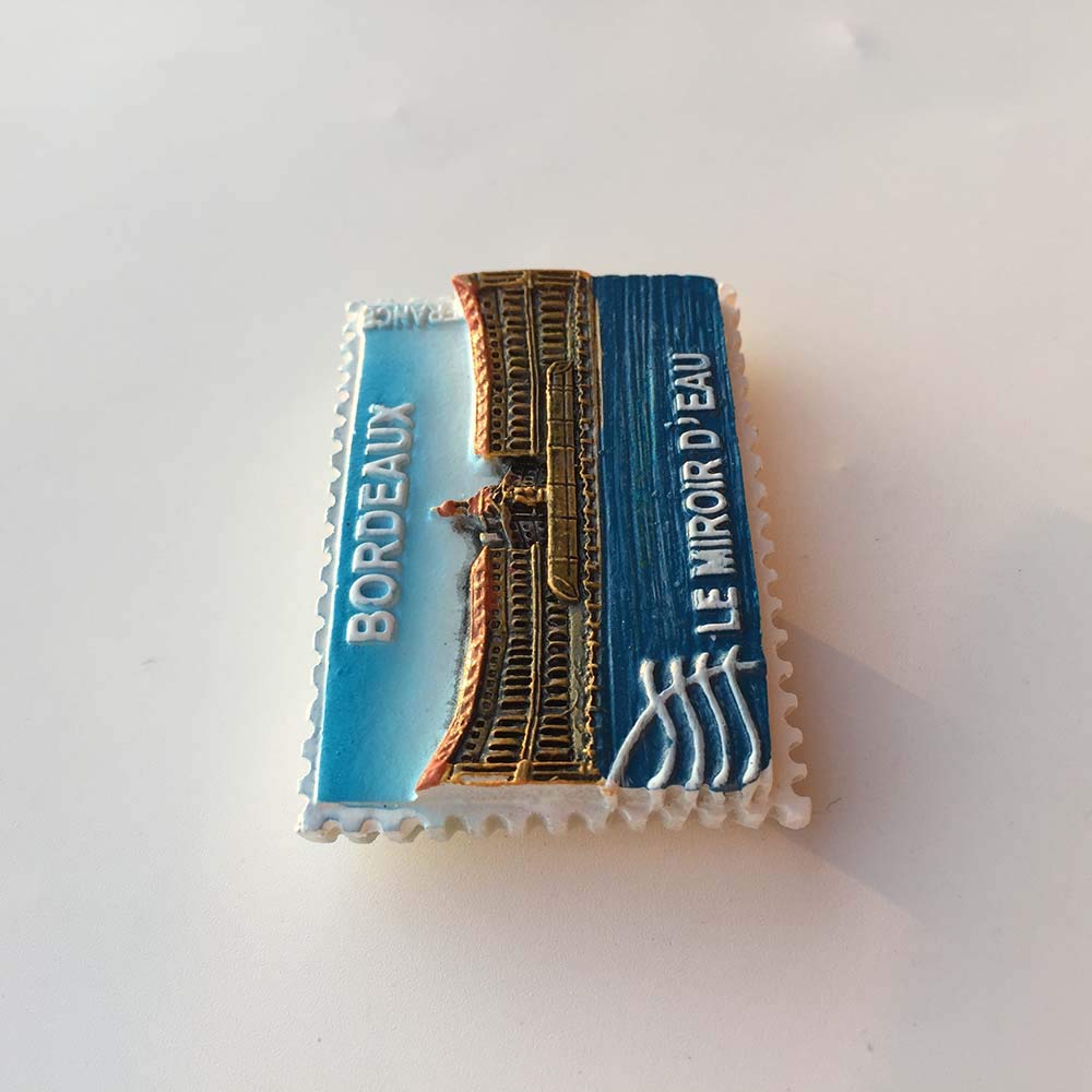 Wedare Magnete Da Frigorifero Bordeaux 3D | Souvenir Della Francia In Resina, 7x5 Cm, Regalo Turistico, Collezione