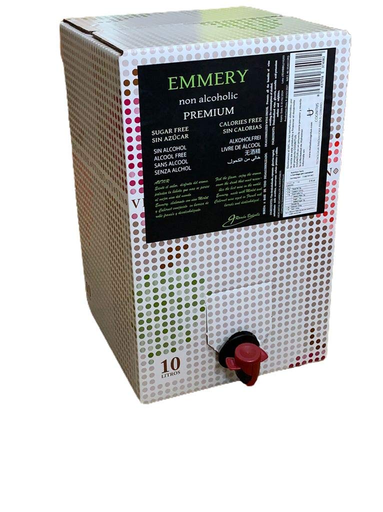 0,0 Alkoholfreier Premium-Weißwein | Bag in Box 10 Liter | Äquivalent zu mehr als 13 Flaschen à 750 ml | Halal Food | Spanischer Wein