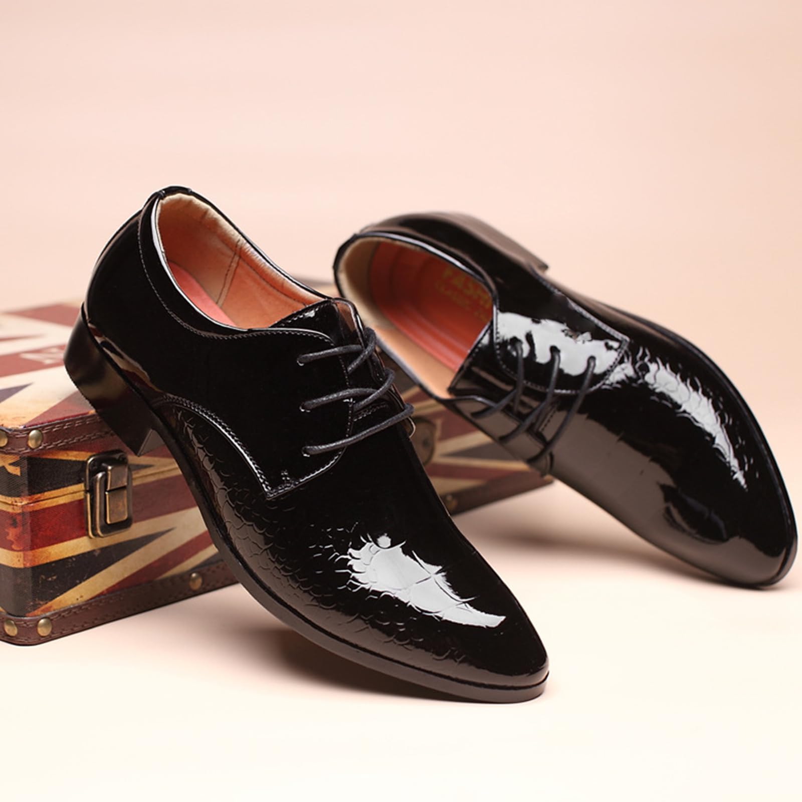 Scarpe Eleganti per Uomo | Traspiranti, Stringate, in Pelle, Moda, con Punta a Punta, Festa, Oxford