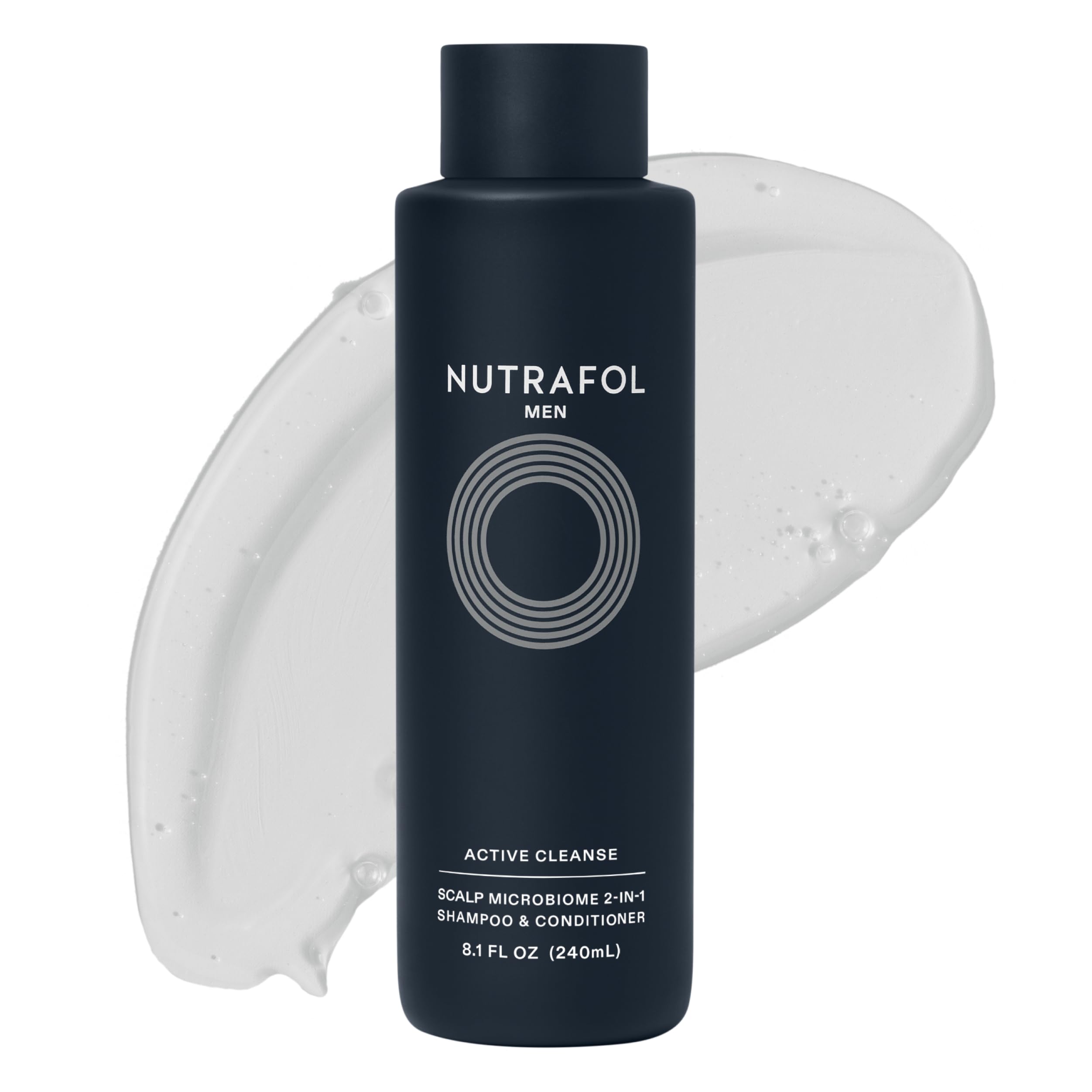 NutrafolMen’s Shampoo and Conditioner 2-in-1, Cleanses, Hydrates, Unclogs Pores, Improves Hair Volume & Strength, Physician-formulated for Thinning Hair, Color Safe, Sulfate Free - 8.1 Fl Oz Bottle