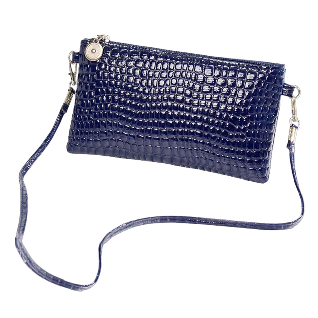 Women Bag Hand-Held Shoulder Crossbody Bag Crocodile Pattern Small Square Leather Bag-image-27