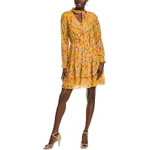 Nanette Nanette Lepore Womens Midi Dress, 8, Yellow