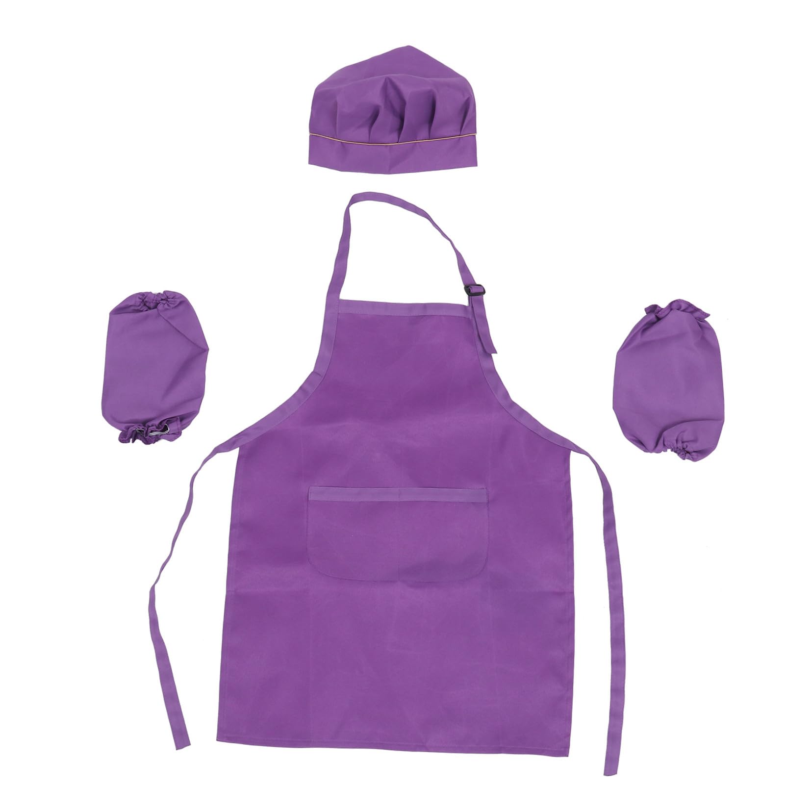 BESTonZON Set Da 3 Pezzi Set Da Gioco Per Bambini Chef Grembiule Per Bambini Grembiule Da Pittura Per Kit Per Cappello Per Cappello Da Cuoco Per Abito Bambino