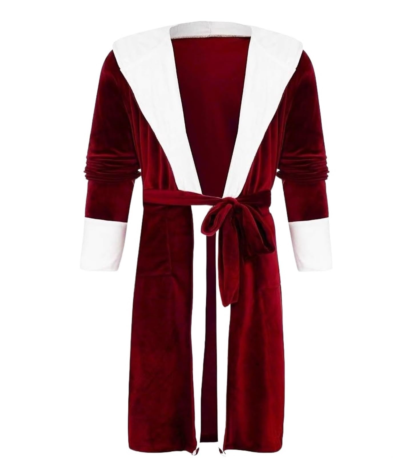 Accappatoio Accappatoi Lunghi da Donna in Pile di Peluche, Morbidi E Caldi, Pigiami Notte in Spugna Sherpa con Cappuccio Abbigliamento(B,4XL)