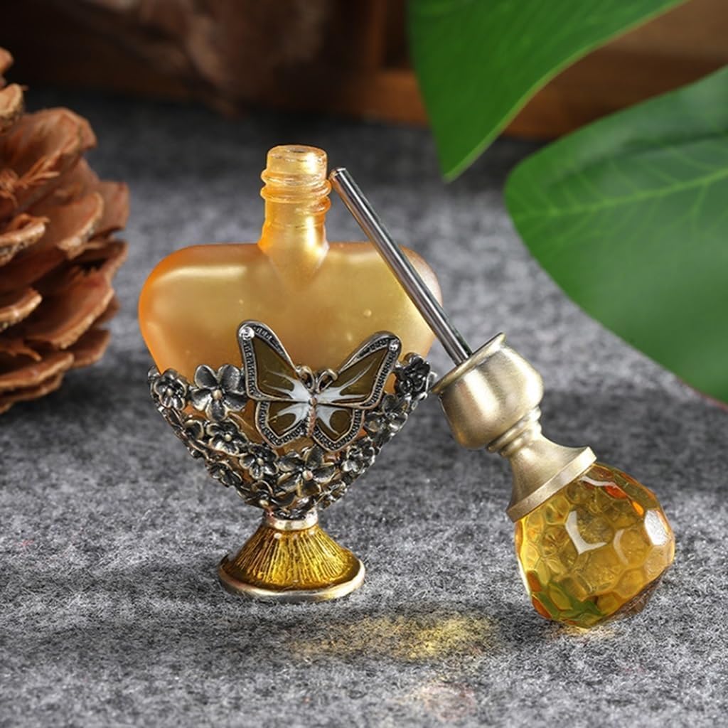 Vintage butelka perfum, pusta, 5 ml Mini, szkło, dekoracyjne butelki