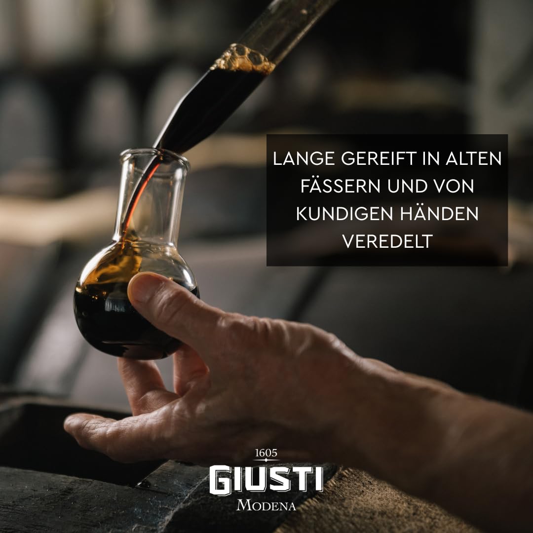Giusti Quarto Centenrario Aceto Balsamico di Modena IGP – Balsamico-Essig aus Modena 4 Goldmedaillen Traditionsflasche in Geschenkpackung (1 x 0.25 l)