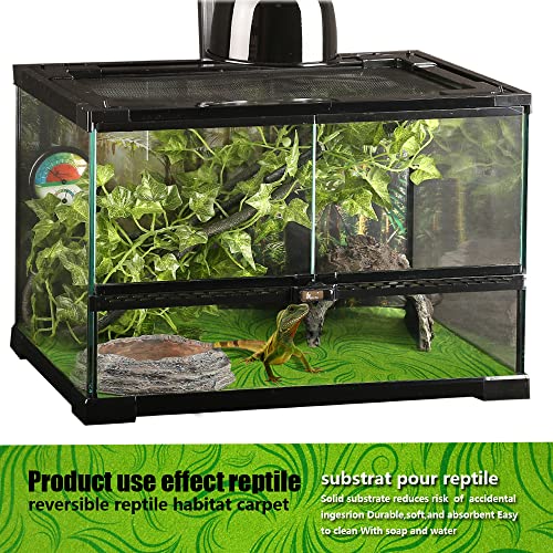 Rep Buddy 2 Pack Reptile Carpet Rainforest Tropical Mat & Reversible Substrate thumb #4