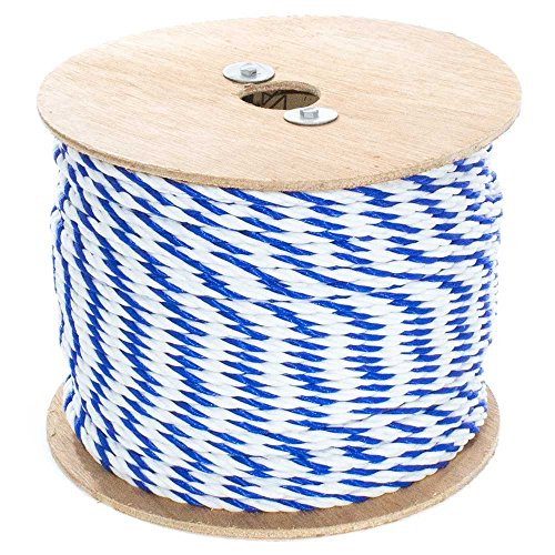 Golberg cuerda trenzada de polipropileno para alberca (14 pulgadas 34 pulgadas) 3 hebras de cuerda de polipropileno – Cuerda de utilidad ligera – para líneas de seguridad, pistas de piscina, más