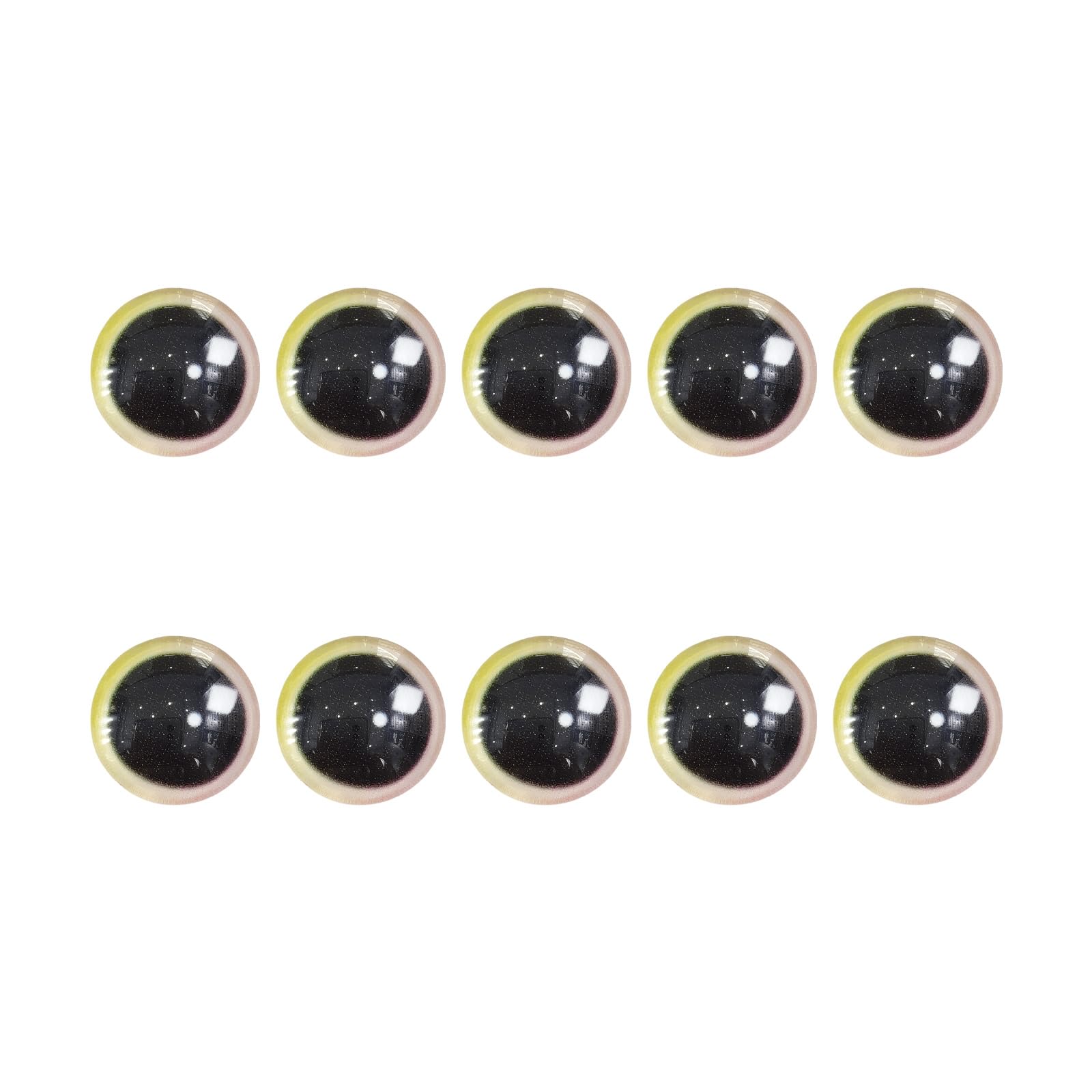 Msioytog Doll Eye Set for Eyes Semi Sphere Do It Yourself for Toy Soft Craft Crocheting Doll Accessories