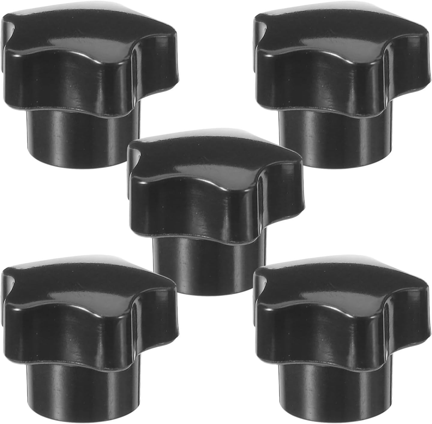 5pcs Star Handle Knobs with Bakelite Plum Blossom Design Industrial Star Knobs for Machinery and Equipment Ergonomic Grip and Heat Resistant