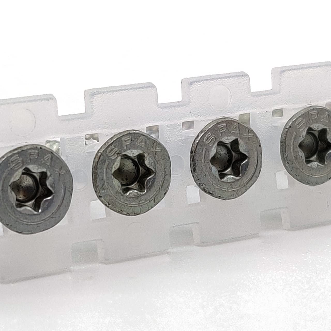 magazinierte SPAX Univeralschrauben mit Vollgewinde, 500 Stück, TX20, Senkkopf, WIROX (hell verzinkt) (4,0 x 45 mm)