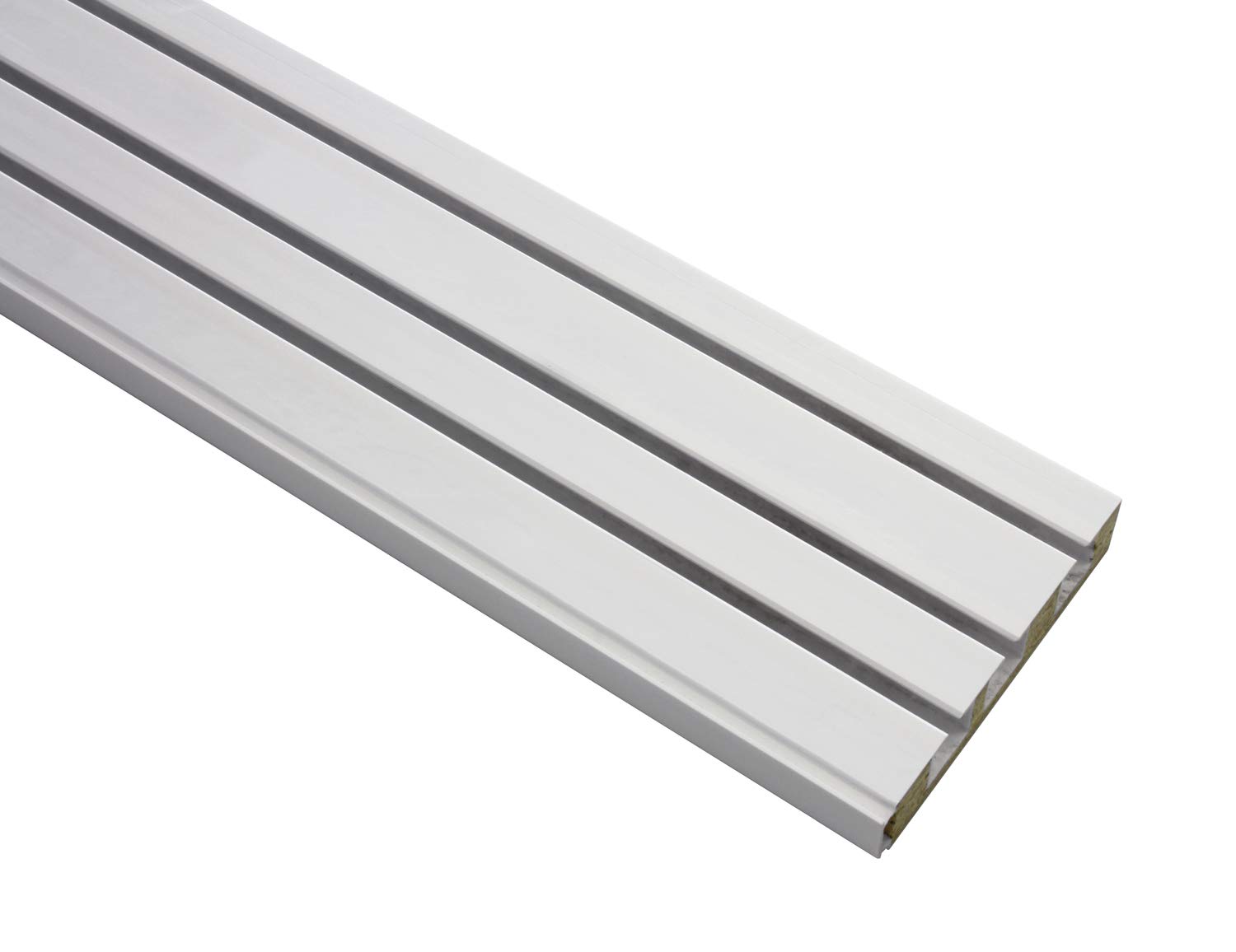 Gardinia Rail pour Rideaux GE3 avec Montage sur châssis, 3 Rails, Plastique, 150 cm, Blanc