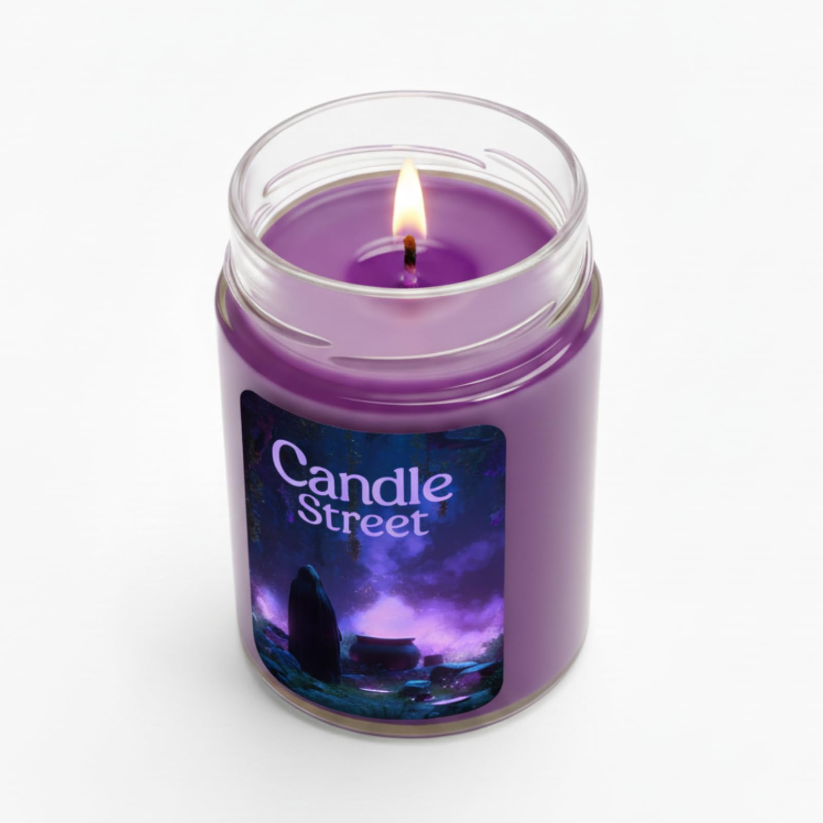 Candle Street | Duftkerze "Sortilegio Antico" 500 g | Weihrauch, Patschuli und Lavendel | Naturwachs, Kollektion Horror Stories | Mystischer und umhüllender Duft für Halloween