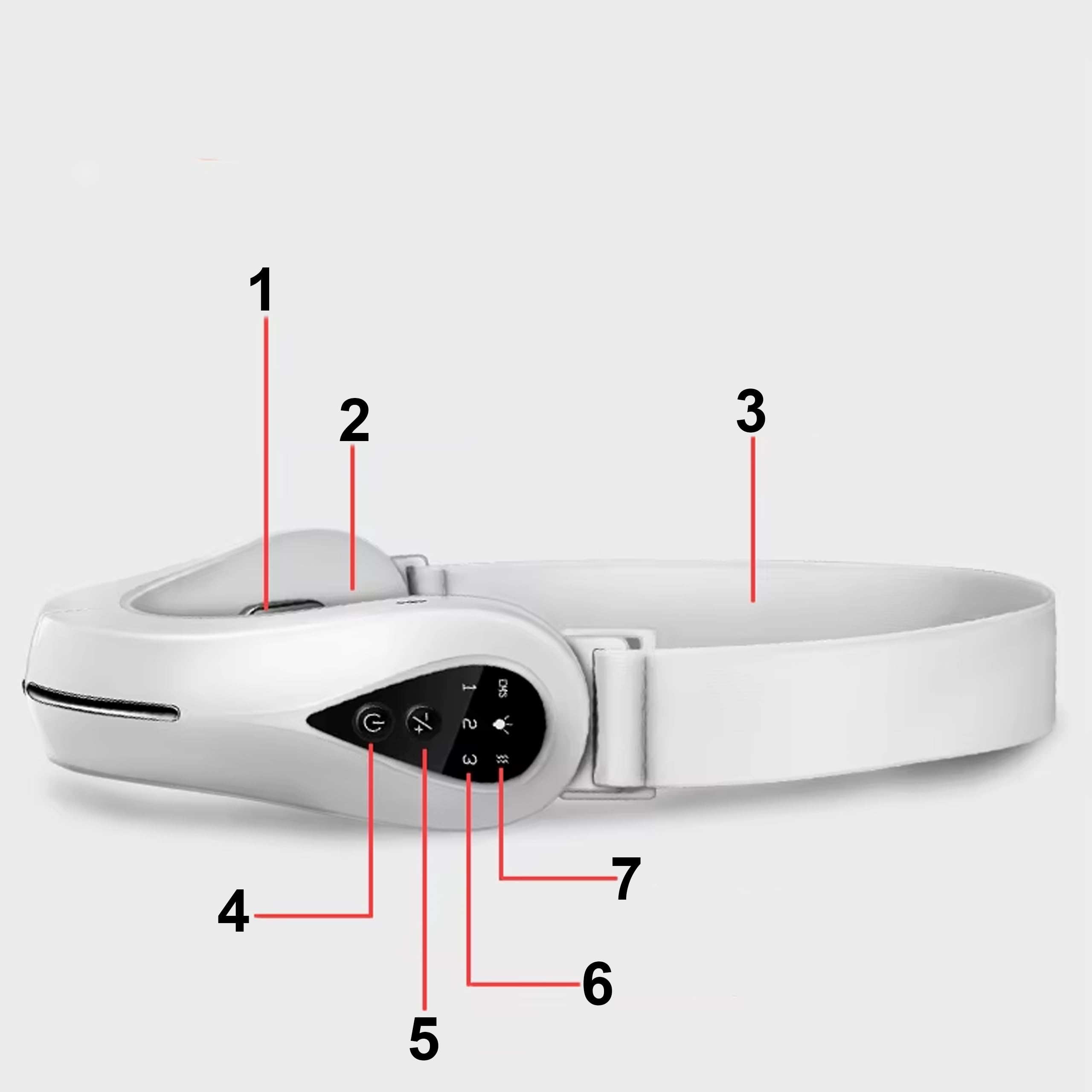 QSKY Masażer EMS do Twarzy i Podbródka z Fototerapią USB LED | EMS i fototerapia LED Modelowanie twarzy i podbródka Kilka trybów pielęgnacji Ładowanie USB Do codziennej pielęgnacji skóry