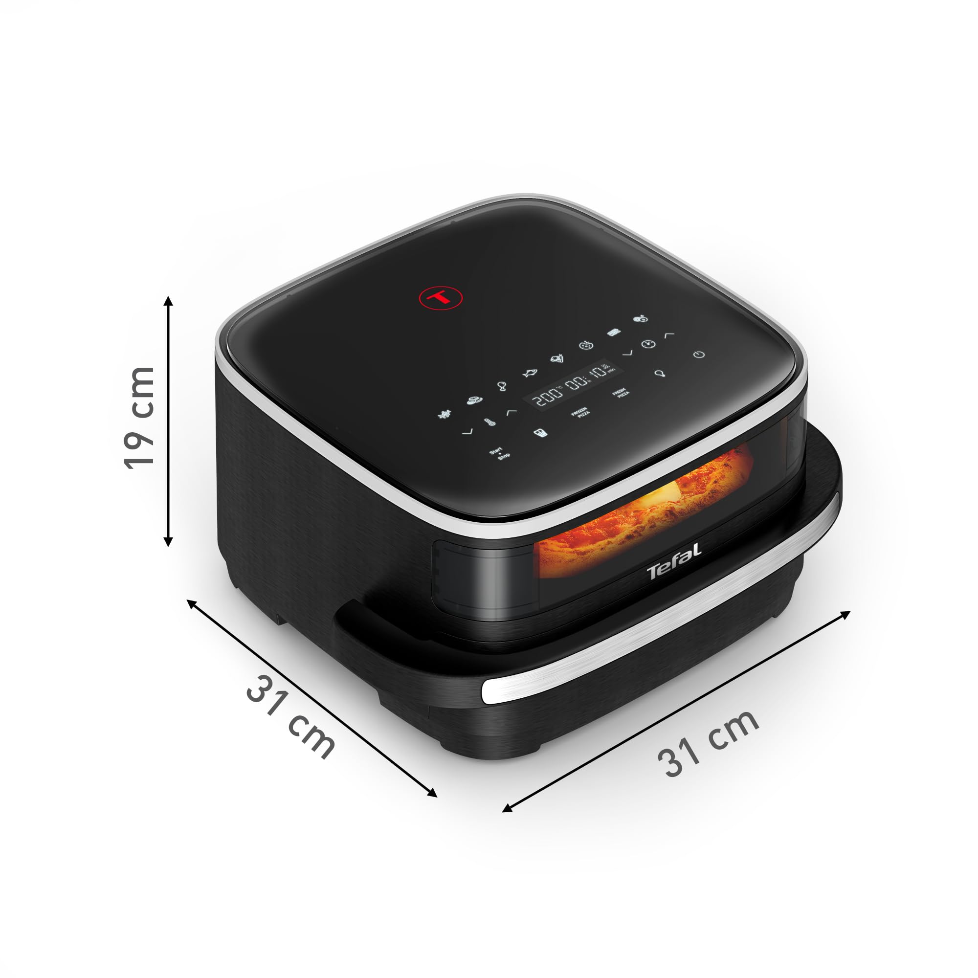 TEFAL Easy Fry XL Surface Hei?luftfritteuse FW4018 (FW4018) | Viewing Window, Compact Design, Digital Panel, Extra-Crisp Technology, Versatile