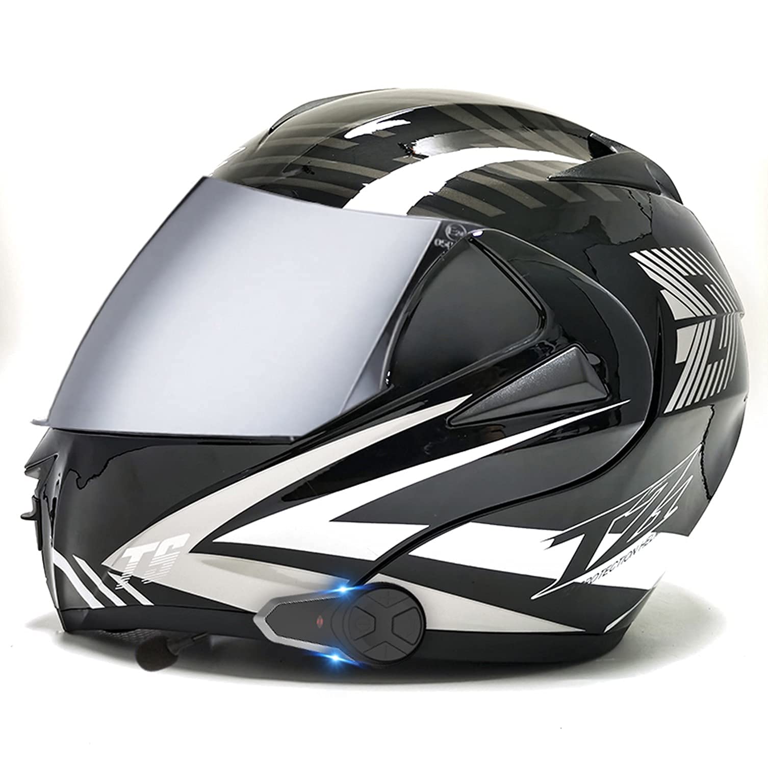 Buy NZGMA Bluetooth Modular Flip up Front Motorcycle Helmet with