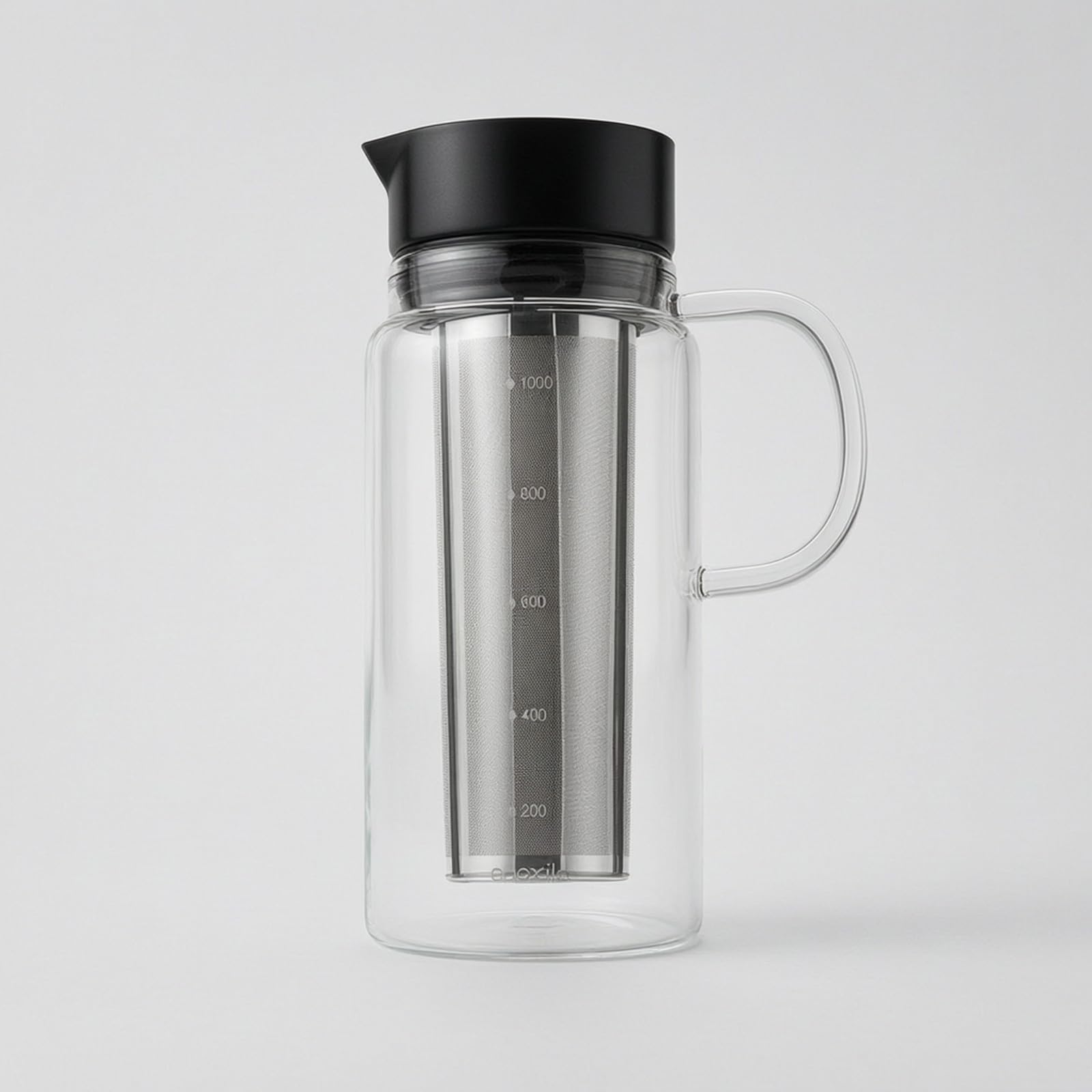 Caraffa per Cold Brew Graduata, Nero 1000ML