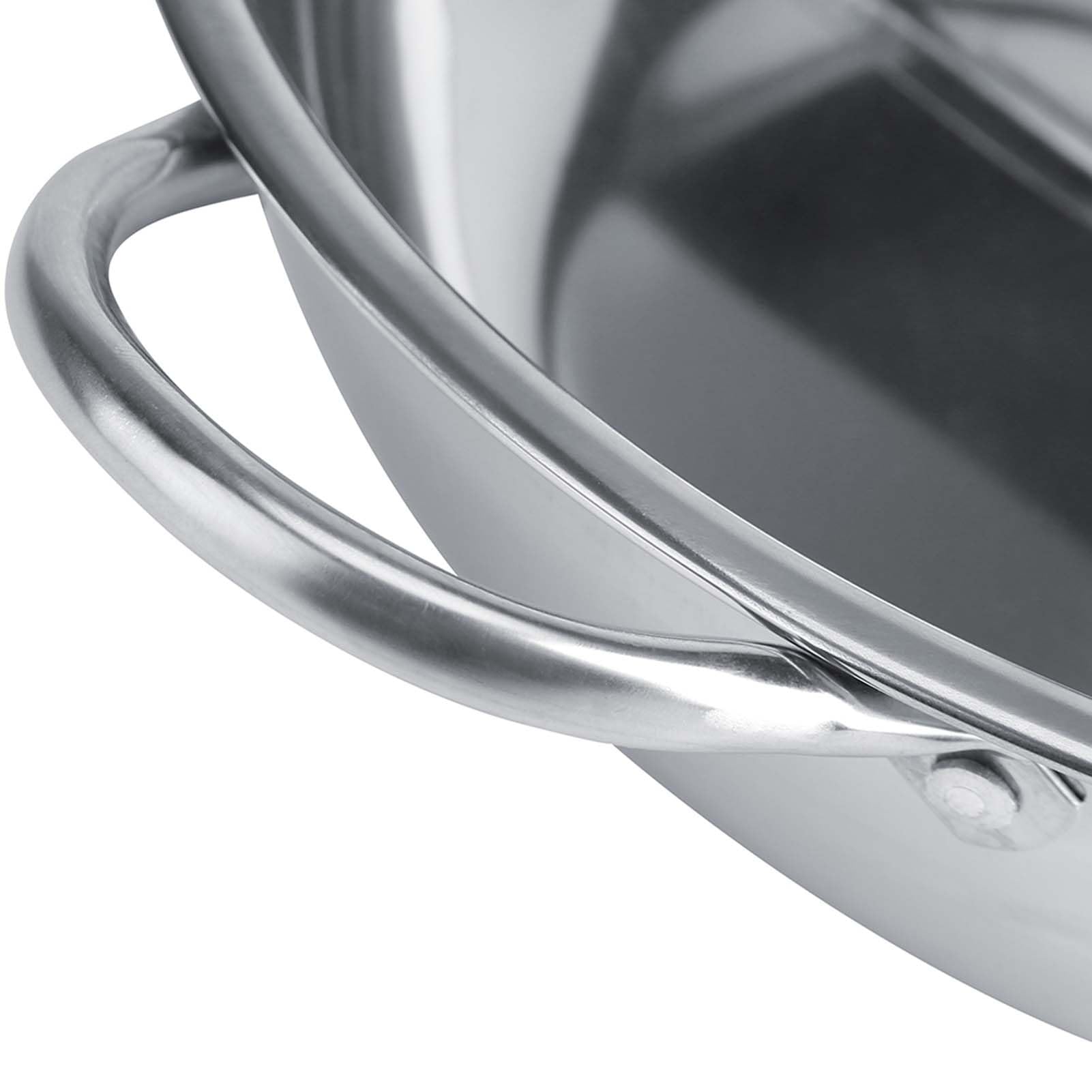 27/29/31cm Thick High Strength, Stainless Steel Hot Pot with Divider, Anti Deformation Hot Pot, Two Flavor Separation Induction Cooker Usable for Gas Furnace (30cm)