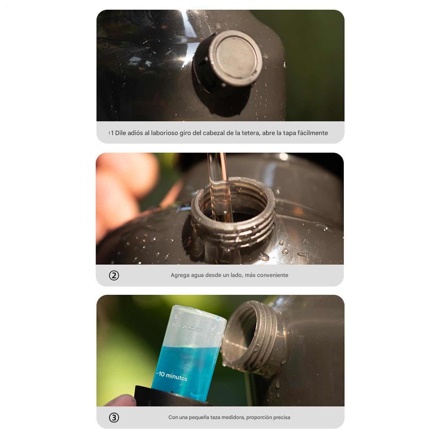 Pulverizador de Agua Eléctrico Rociador Recargable De 3 Litros Para Plantas
