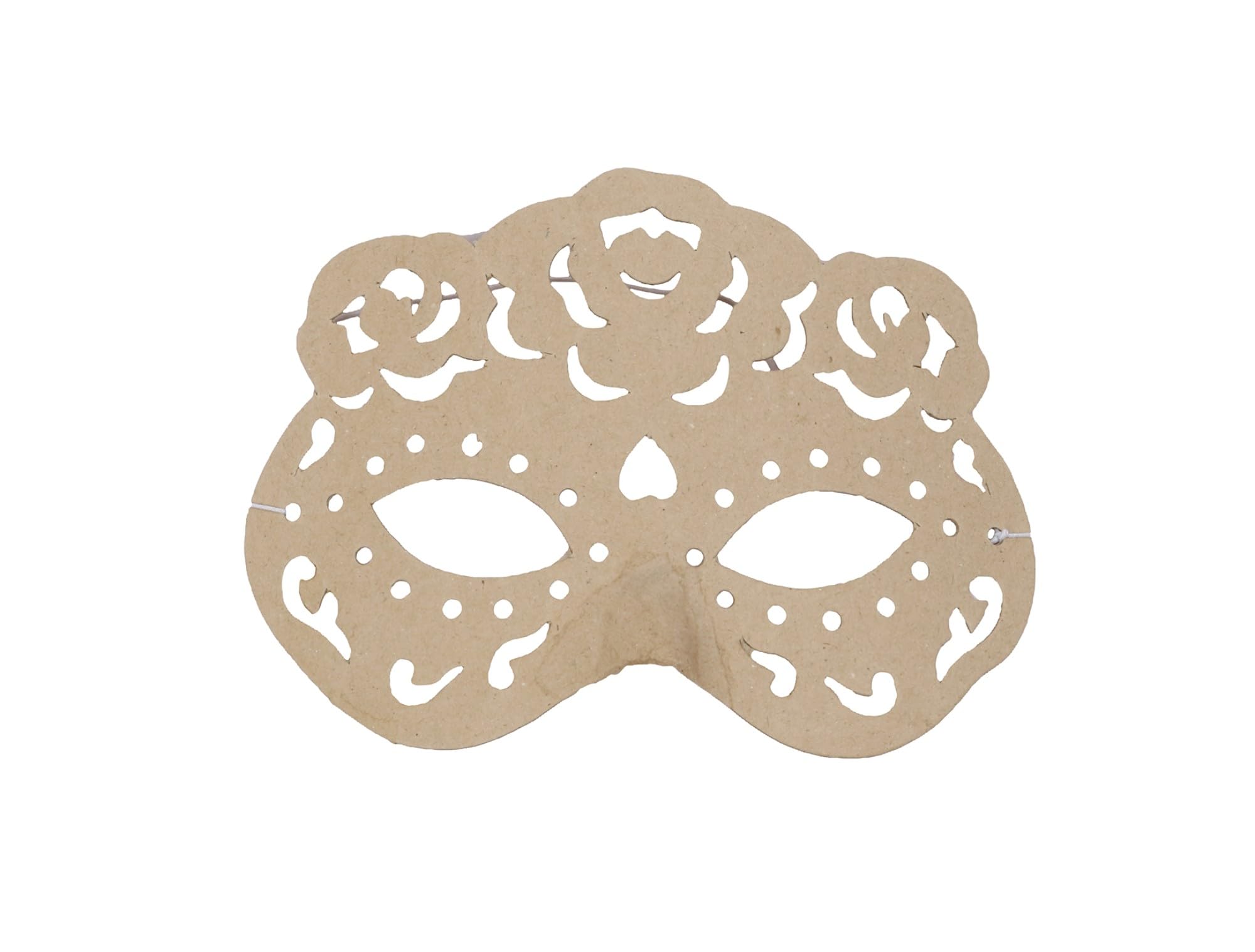 Décopatch - Ref AC806C - Rita Mask - Papier Maché Object to Decorate - 6x16x12.5cm - Decorate with Décopatch Papers & PaperPatch Glue, Glitter, Paints