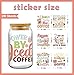 AFRITEE UV DTF Cup Wraps - 20 Sheets Boho Funny Skeleton Uvdtf Tumbler Wrap for 16 oz Glass Mugs, Retro Transfer Stickers Decals for DIY Coffee Cups Crafts Creative Gifts