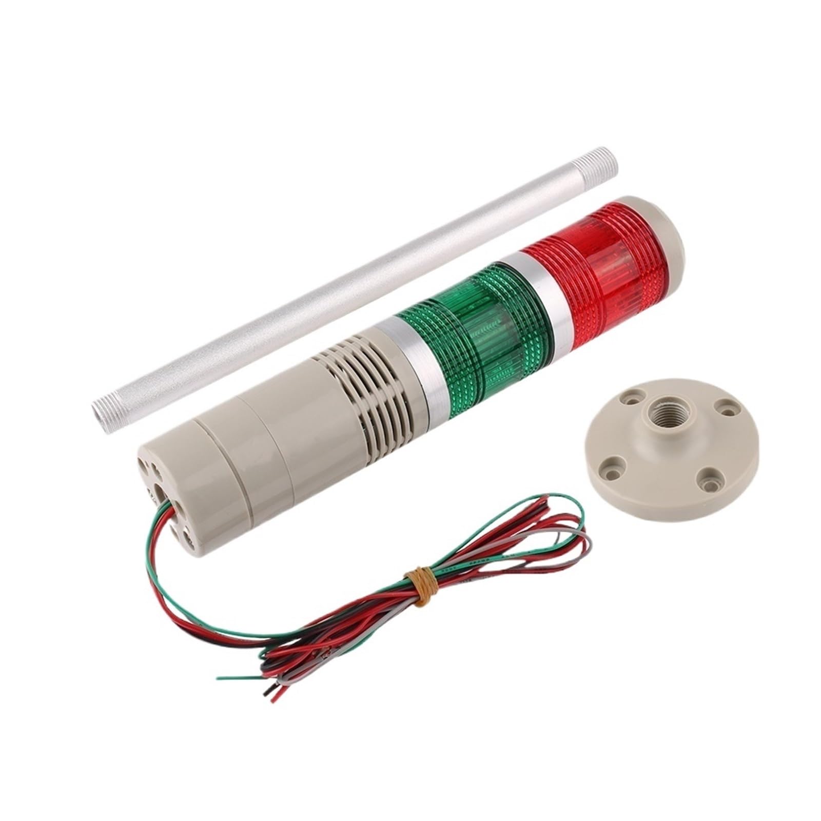 LGP-205 2 warstwy brzęczyka przemysłowa wieża sygnalizacyjna światło ostrzegawcze LGP-505 LED czerwona zielona żółta lampka kontrolna IP30 do maszyny (lawenda, AC 110 V)