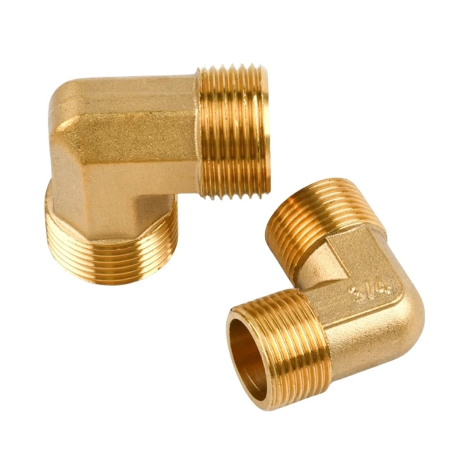 1/8 1/4 3/8 1/2 3/4 1 Raccordo a gomito filettato maschio in ottone Raccordo a gomito in ottone a 90 gradi Raccordo for tubo Accoppiatore for acqua e carburante Rame(3I4 Inch,3 Pieces)
