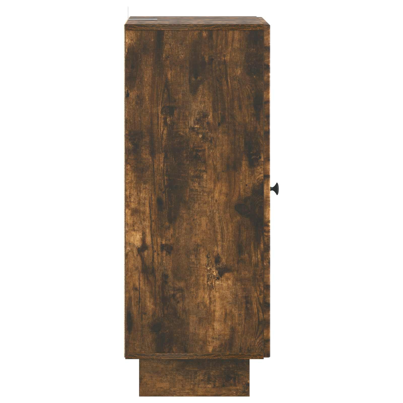 Credenza in rovere affumicato, 33 x 34,5 x 90 cm, in legno