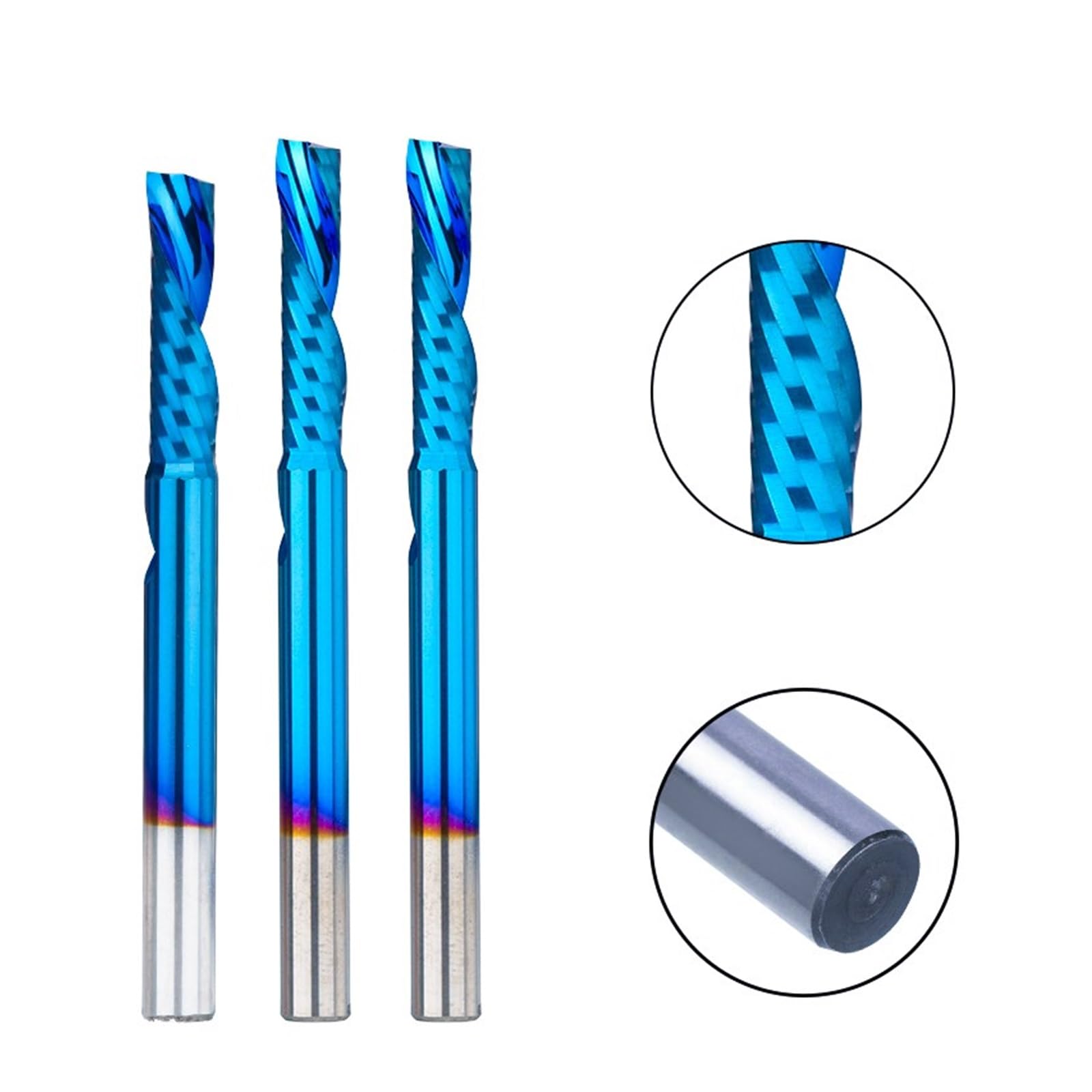 Frezy z stopu metali, Frez z węglików spiekanych pojedynczym rowkiem i frezem CNC do drewna(6x6x28x65mm)
