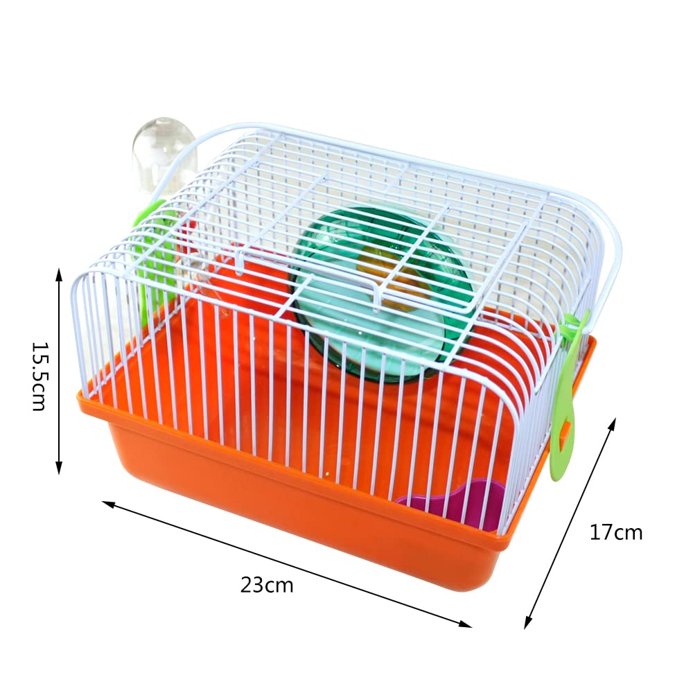 Gabbia per criceti piccola Gabbia per criceti portatile 23 * 17 * 15,5 cm, gabbia per criceti piccola, colore casuale (SOY0068)