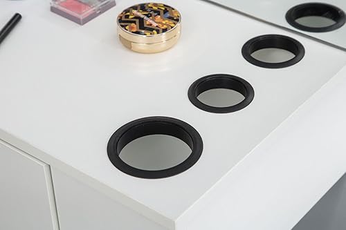 Miniatura 4 de BarberPub Juego de peluquería de pared con espejo 3026+3036 (blanco)