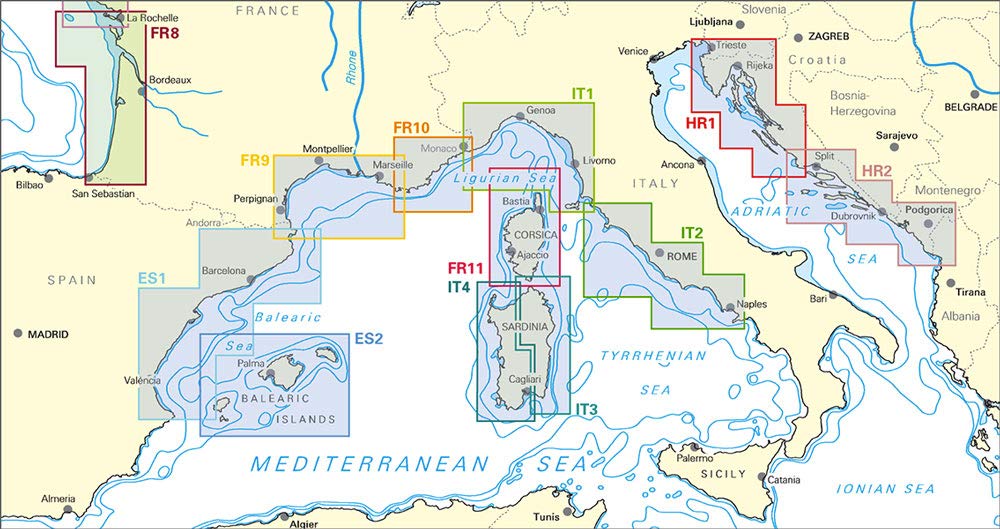 NV-CHARTS Kit HR 1. NV Atlas Croatia - Trieste to Vodice