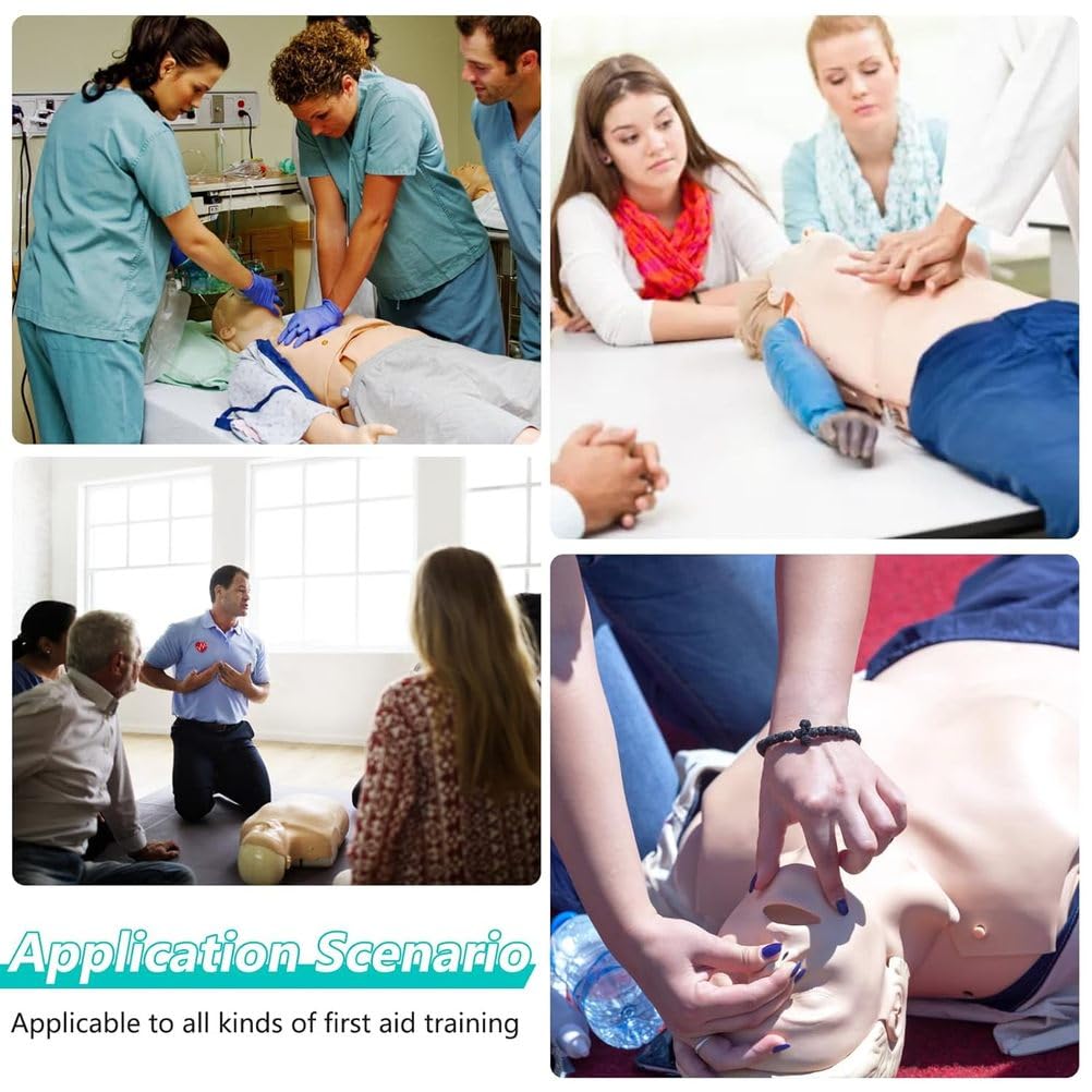 Herz-Lungen-Wiederbelebungstraining Modell Puppen Dummy Training Kit Professionelle Dummies Test Dummies Erwachsene mit mittlerer Haut MCR Medizinisches Zubehör