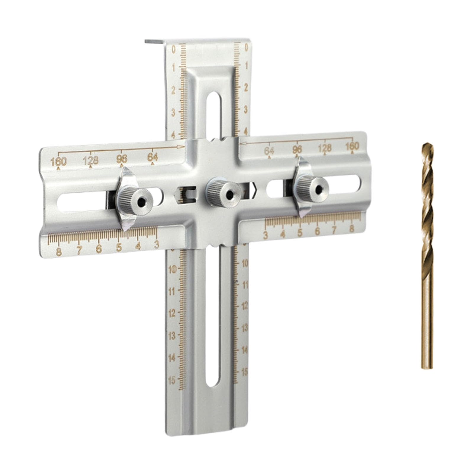 Duty Stainless Steel Hole Positioner for Woodworking and Home Upgrade Cabinet Door Handle Setup Professional Handle Drilling Dance