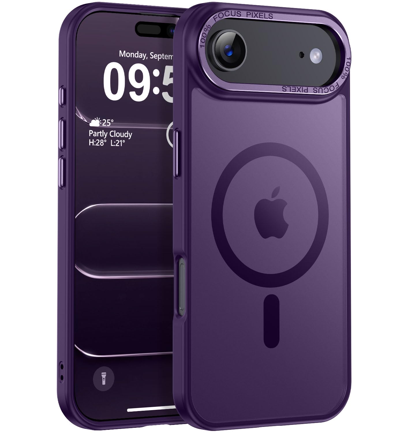 Newfuture Strong Magnetic Compatible with iPhone 17 Pro Case [13 FT Military Drop Protection] [Compatible with Magsafe] Slim Translucent Matte Shockproof with Anti-Fingerprint Phone Case, Tender Pink — view 215