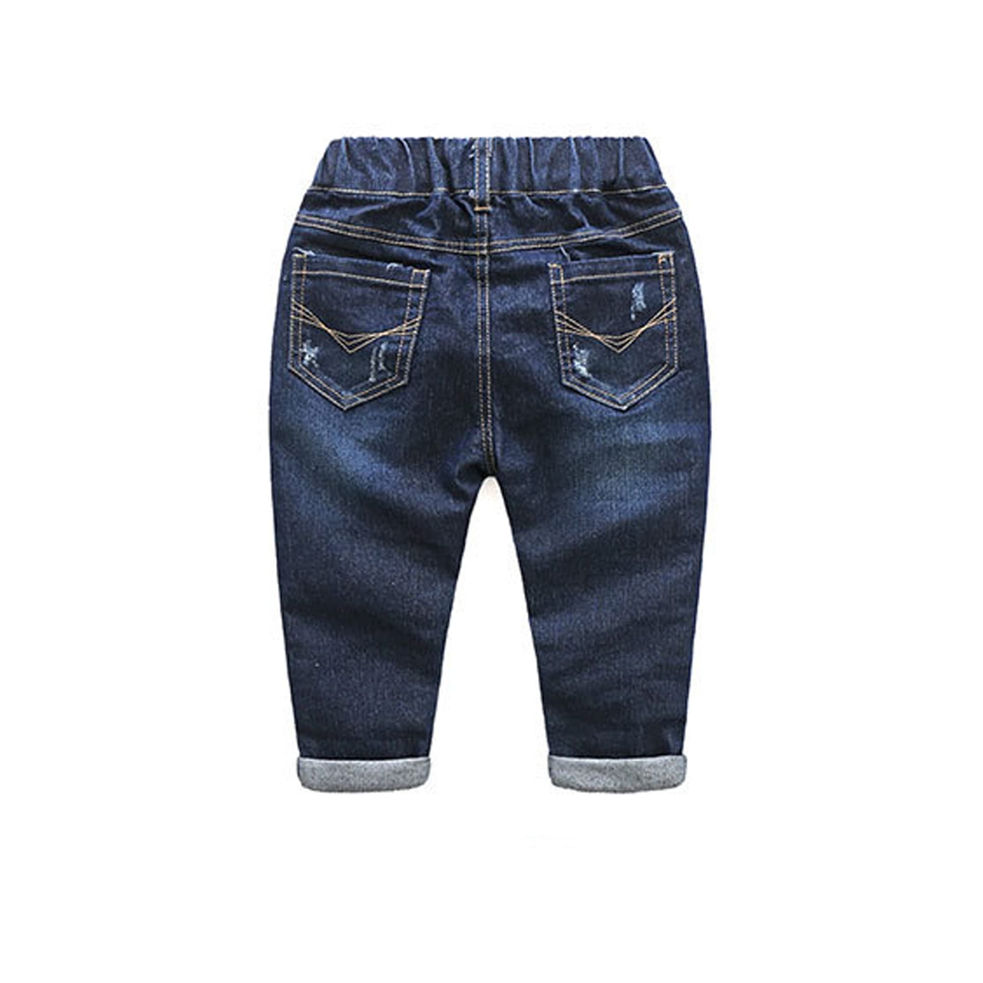 Jueshanzj Boys' Jeans Casual Pants Children Blue 100CM