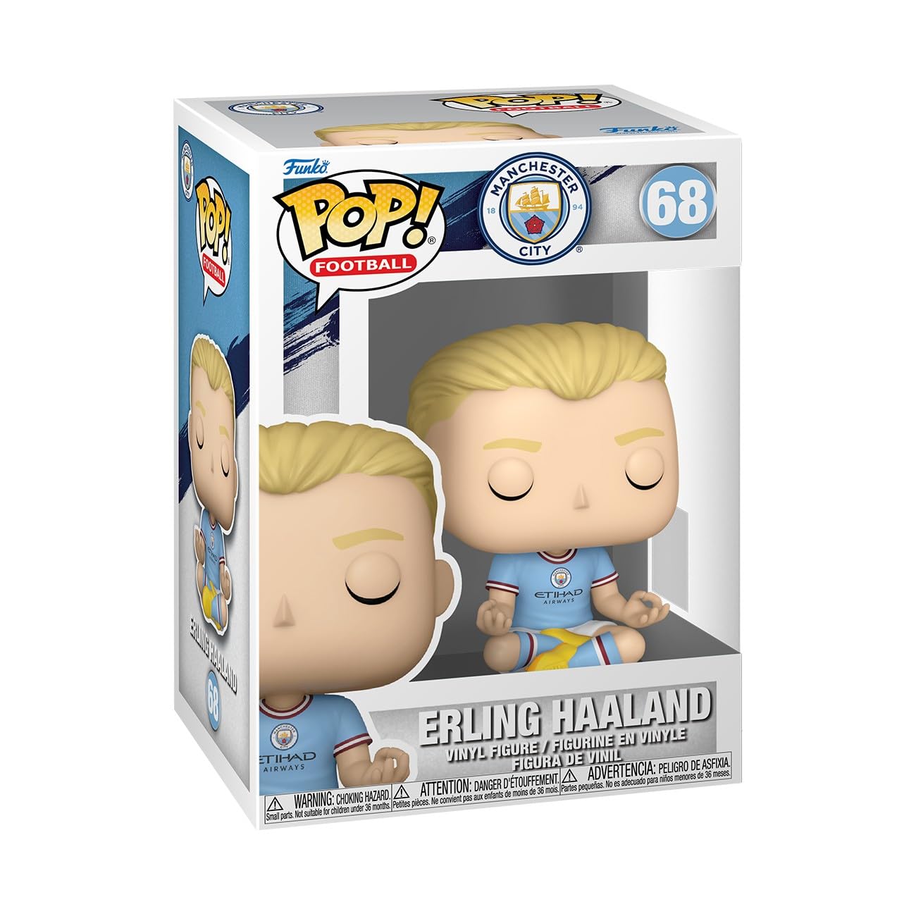 Funko Pop! Football: Manchester City - Erling Haaland - Collectable Vinyl Figure - Official Merchandise - Gift Idea - Toys for Kids & Adults - Sports Fans - Model Figure for Collectors