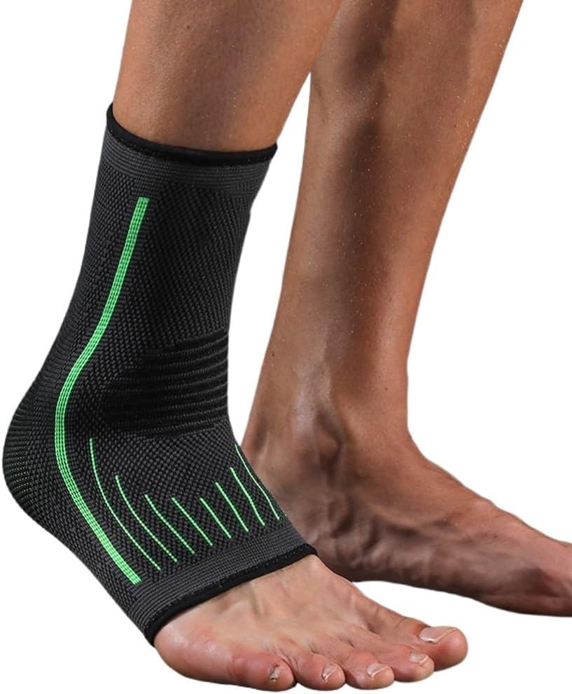 1 PCS 3D Compression Nylon Strap Belt Ankle Protector Football Ankle Support Basketball Ankle Brace Protective(D,S-M)